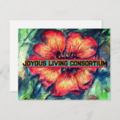 ネパールチンクフォイル花の喜びの生活 シーズンカード (正面/裏面)