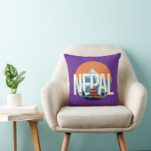 ネパールテンプル山 クッション (椅子)