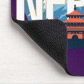 ネパールテンプル山 マウスパッド (コーナー)