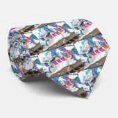 ネパールヒマラヤの祈りの言葉フラグス旅行ポスター ネクタイ (ロール)