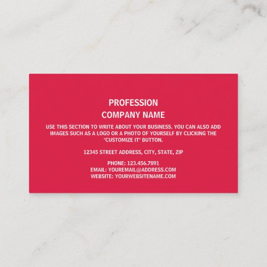 ネパール国旗とエンブレム、ネパール国旗 名刺 (裏面)