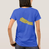 ネパール国旗と地図dk Tシャツ (裏面)