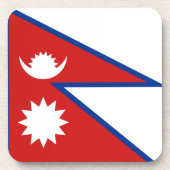 ネパール国旗のコースター コースター (正面)