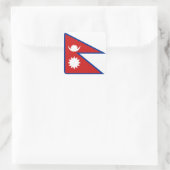 ネパール国旗のシール スクエアシール (バッグ)