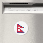 ネパール国旗の国の象徴 マグネット (インサイチュ (食洗機))