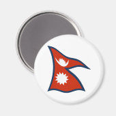 ネパール国旗の磁石 マグネット (正面/裏面)