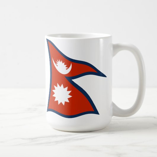 ネパール国旗マグカップ コーヒーマグカップ (右)
