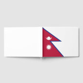 ネパール国旗 ゲストブック (全面)