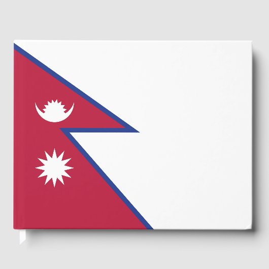ネパール国旗 ゲストブック (正面)