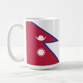 ネパール国旗 コーヒーマグカップ (左)