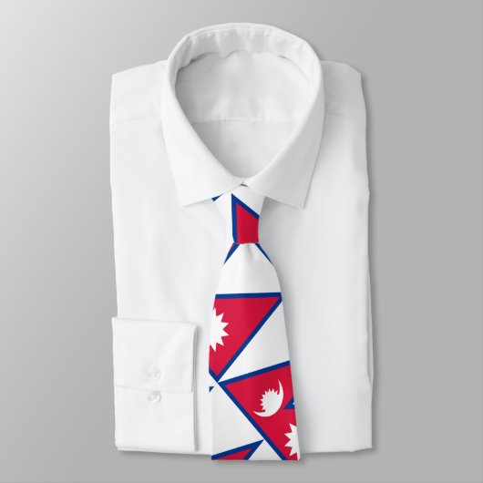ネパール国旗 ネクタイ (タイ)