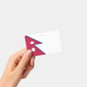 ネパール国旗 バッジ (手持ち)