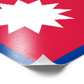 ネパール国旗 フォトプリント            (角)