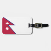 ネパール国旗 ラゲッジタグ (正面横)