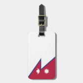 ネパール国旗 ラゲッジタグ (正面縦)