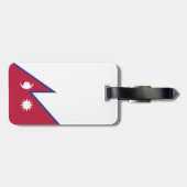 ネパール国旗 ラゲッジタグ (裏面横)