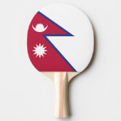 ネパール国旗 卓球ラケット (正面)