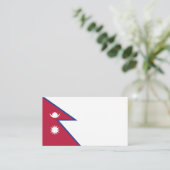 ネパール国旗 名刺 (スタンド正面)