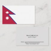 ネパール国旗 名刺 (正面/裏面)