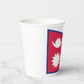 ネパール国旗 紙コップ (右)
