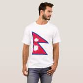 ネパール国旗 Tシャツ (正面フル)