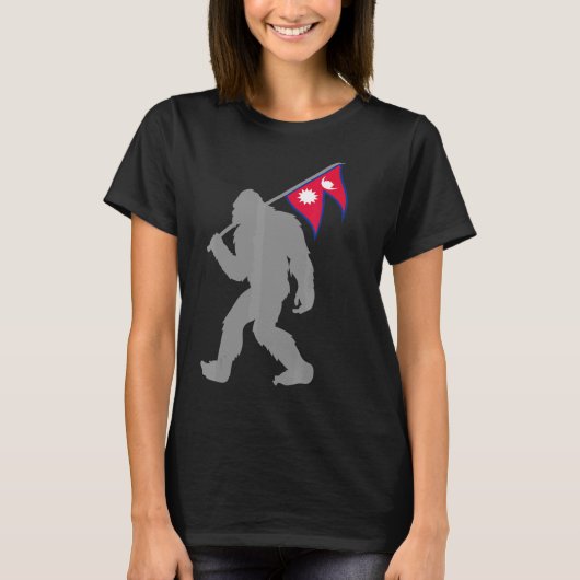 ネパール国旗 Tシャツ (正面)