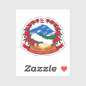 ネパール広場ステッカーのエンブレム シール (シート)