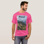 ネパール旅行ベクトル Tシャツ (正面フル)