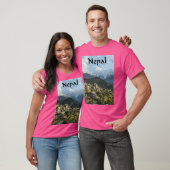 ネパール旅行ベクトル Tシャツ (ユニセックス)