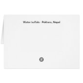 ネパール水牛の突き出し頭 (裏面横)