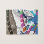 ネパール祈りの言葉フラッグス旅行ポスター ジグソーパズル (横)