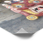 ネパール神様仮面のキープサケポスター ポスター (角)