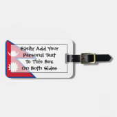 ネパール簡単ID国旗 ラゲッジタグ (正面横)