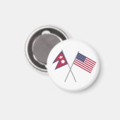 ネパール系アメリカ人 マグネット (正面/裏面)