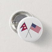 ネパール系アメリカ人 缶バッジ (正面&裏面)