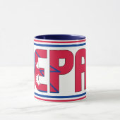 ネパール諸島国旗愛国的コーヒー マグカップ (中央)