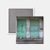 ネパール・カトマンズの野良犬文字磁石 マグネット (正面/裏面)