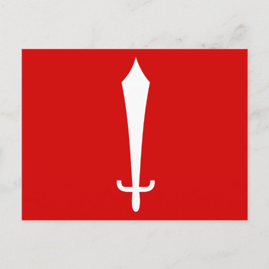 ネパール・カトマンズ国旗 ポストカード (正面)