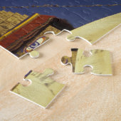 ネパール、カトマンズ。祈りの言葉フラグの下で注意 ジグソーパズル (側面)