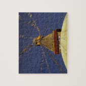 ネパール、カトマンズ。祈りの言葉フラグの下で注意 ジグソーパズル (縦)