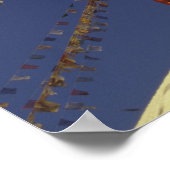 ネパール、カトマンズ。祈りの言葉旗の下で注意深く ポスター (角)