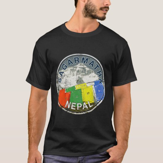 ネパール サガルマタ エベレスト 登山 T Tシャツ (正面)