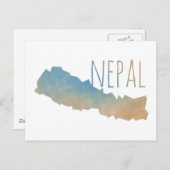 ネパール ポストカード (正面/裏面)