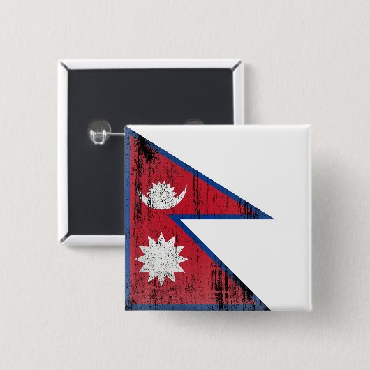 ネパール 缶バッジ (正面&裏面)