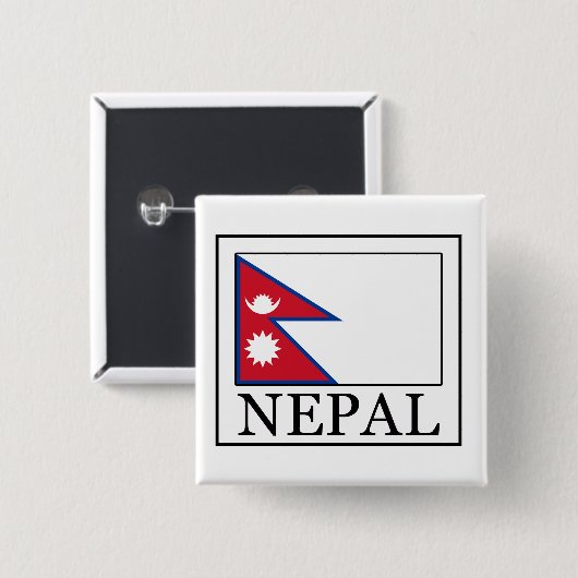 ネパール 缶バッジ (正面&裏面)