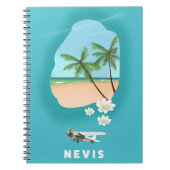 ネビカリブのス島図解入りの、写真付きのの地図。 ノートブック (正面)