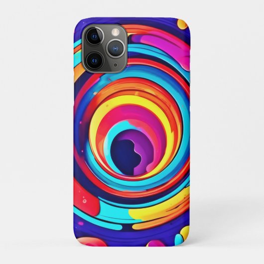 ネビュラのカラフルな宇宙渦アート Case-Mate iPhoneケース (裏)