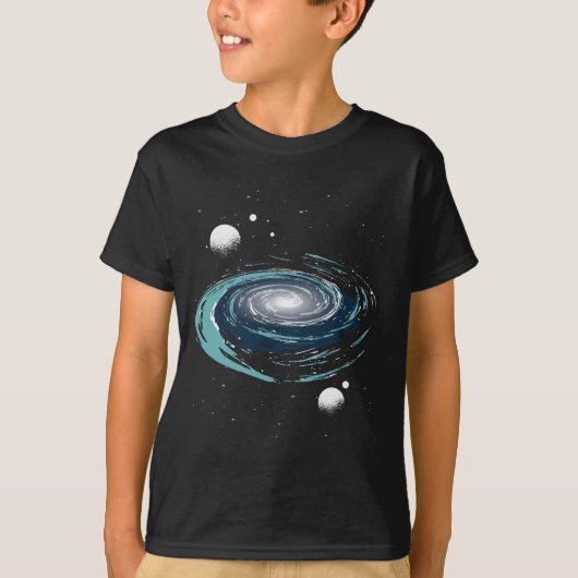 ネビュラ銀河アート Tシャツ (正面)