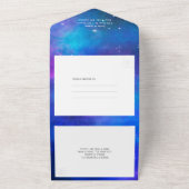 ネビュラ・インターステラー オールインワン ウェディング招待状 オールインワン招待状 (外側)