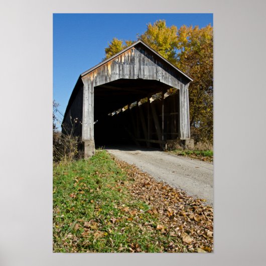 ネビンスカバードブリッジパルクカウンティインディアナ ポスター (正面)